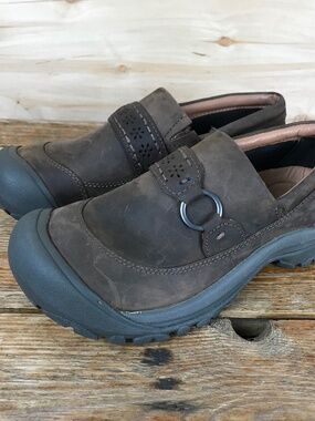 KEEN Kaci II Loafers Slip On Comfort Clog Shoes Dark Brown  Women's Size 6 EU 36